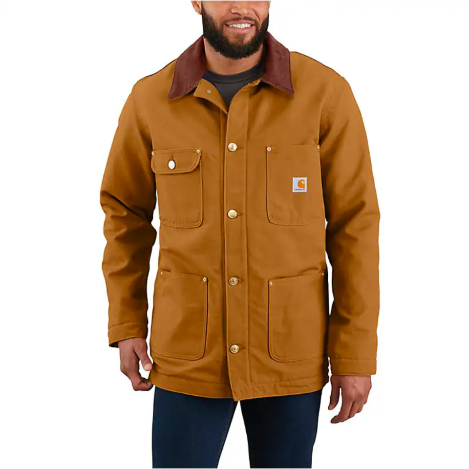 <p><a href="https://go.redirectingat.com?id=74968X1596630&url=https%3A%2F%2Fwww.carhartt.com%2Fproduct%2F103825-BRN2XLREG%2Floose-fit-firm-duck-blanket-lined-chore-coat---2-warmer-rating&sref=https%3A%2F%2Fwww.popularmechanics.com%2Fadventure%2Fg38189013%2Fbest-carhartt-jackets-for-men%2F" rel="nofollow noopener" target="_blank" data-ylk="slk:Shop Now;elm:context_link;itc:0;sec:content-canvas" class="link ">Shop Now</a></p><p>Blanket-Lined Chore Coat Jacket</p><p>carhartt.com</p><p>$119.99</p>