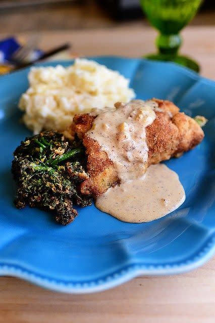 Chicken Broccolini with Mustard Cream Sauce