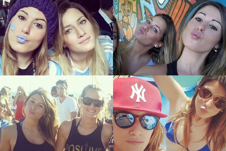 Algunas de las fotos con Bárbara Oliver que compartió Mica Viciconte