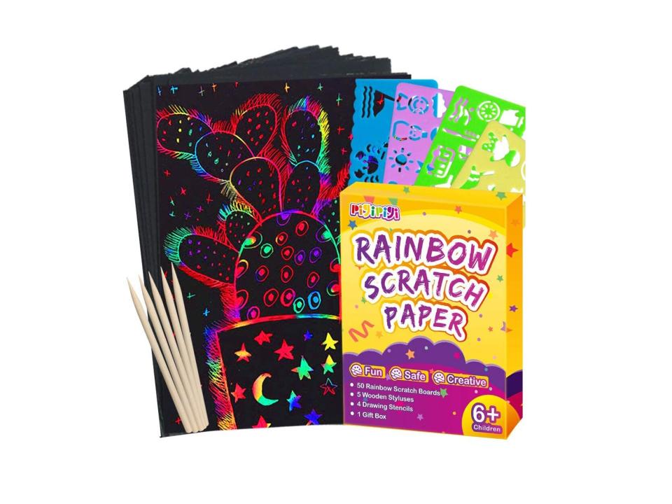 Rainbow Scratch Paper