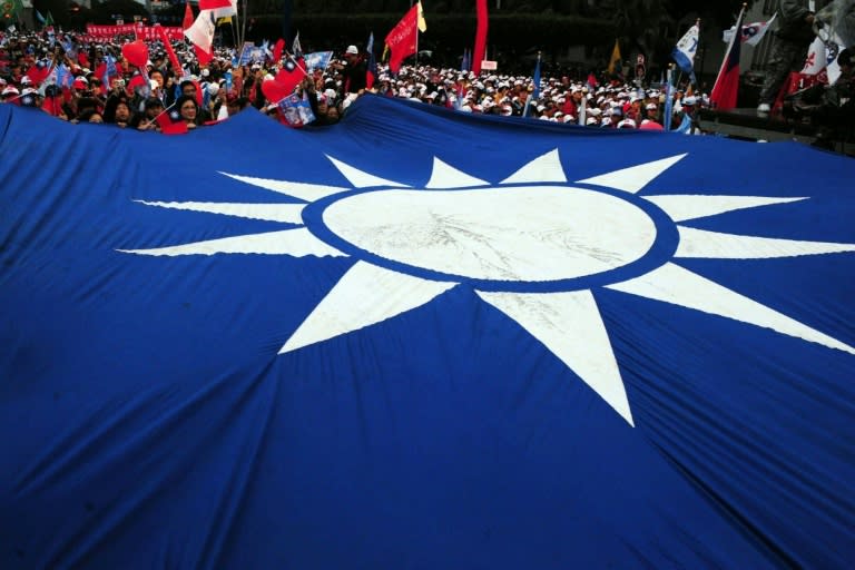 Flying the KMT flag: the party is however at the lowest ebb in its more than 100-year history