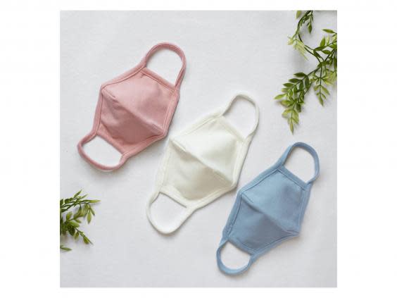 This American apparel brand has made soft cotton washable face masks for children aged two to eight (Alex and Nova)