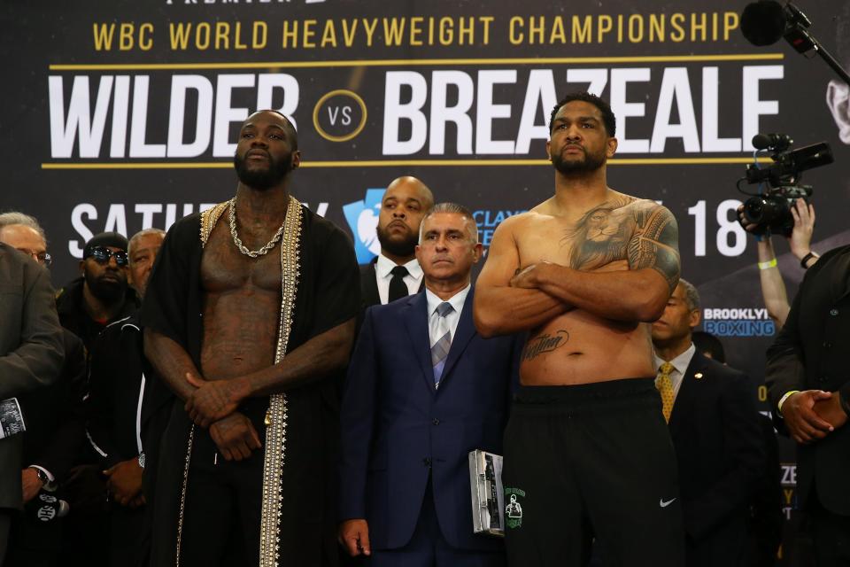 Deontay Wilder vs Dominic Breazeale fight LIVE: Stream details, boxing updates, point scoring, undercard action