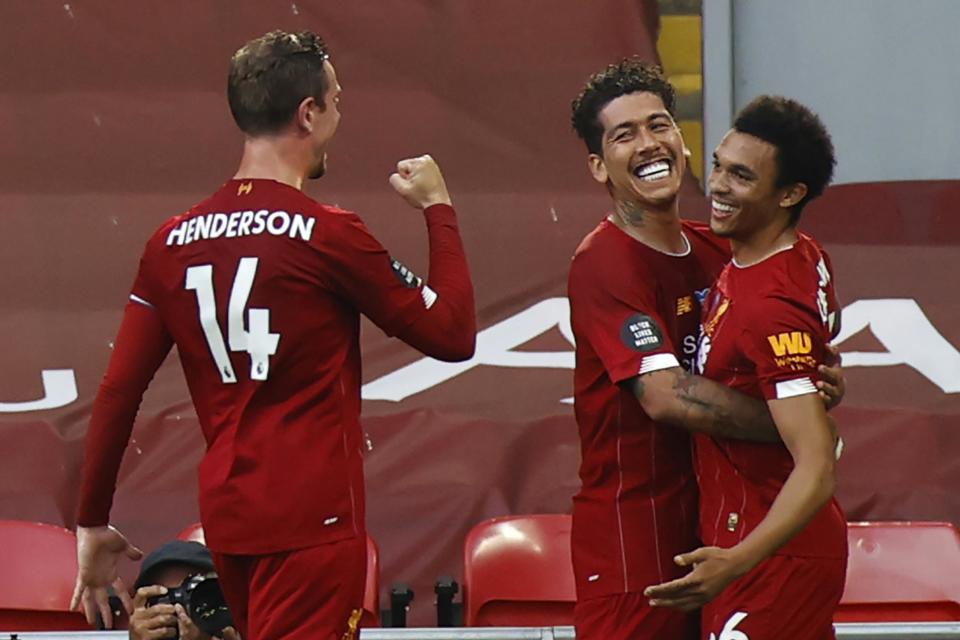 Alexander-Arnold highlihgts Henderson as a big infleuence. (POOL/AFP via Getty Images)