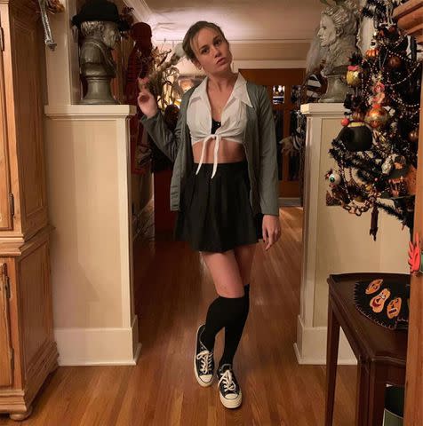 <p>Brie Larson/Instagram</p> Brie Larson as Britney Spears