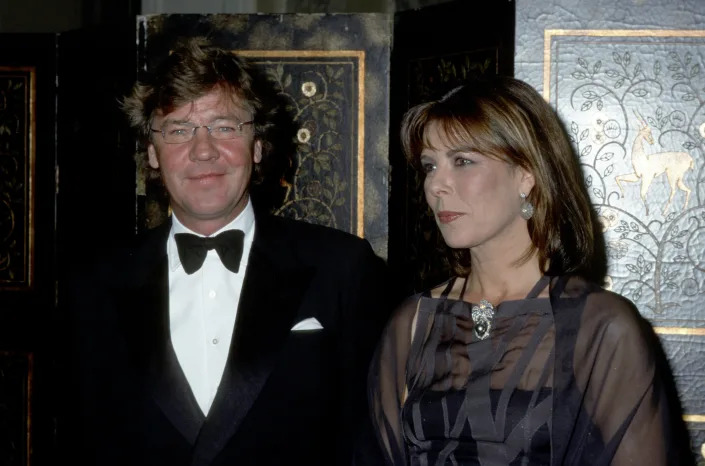 Prince Ernest and Princess Caroline of Hanover during 20th Anniversary Princess Grace Awards Gala at Waldorf Astoria Hotel in New York City, New York, United States. (Photo by Ron Galella, Ltd./Ron Galella Collection via Getty Images)