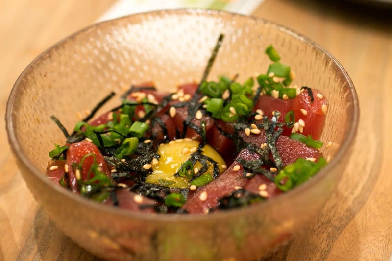 A bowl of Maguro Yukke 