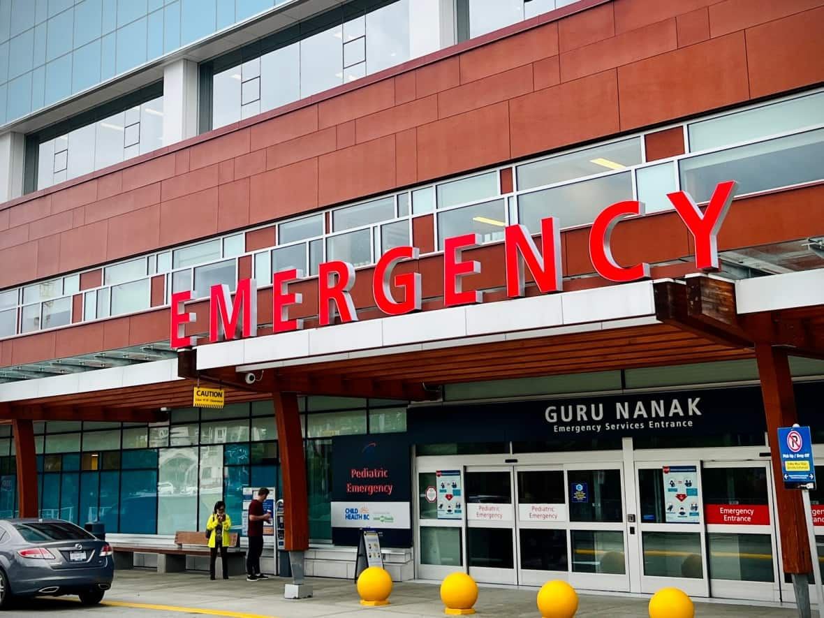 Gill says Surrey Memorial Hospital's pediatric emergency department is seeing about 100 more cases daily than it did last year.  (Kiran Singh/CBC - image credit)