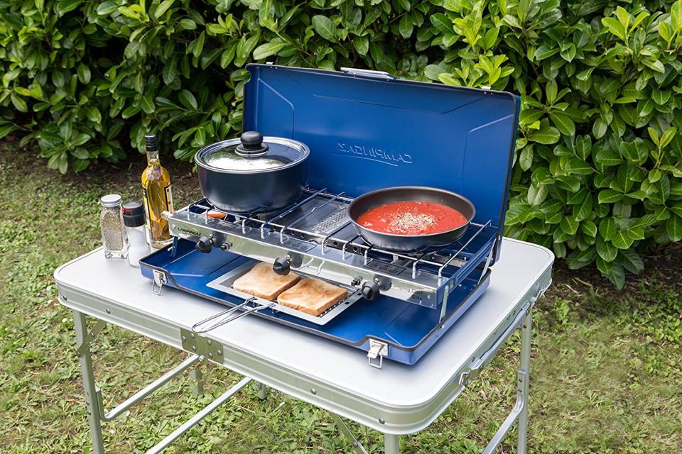 Campingaz Chef Folding Double Burner Stove and Grill