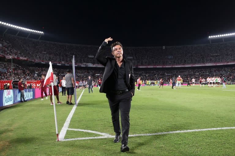 Marcelo Gallardo, protagonista de jornadas mágicas en el Monumental, el jueves recibirá el clamor popular y enviará un mensaje para los hinchas