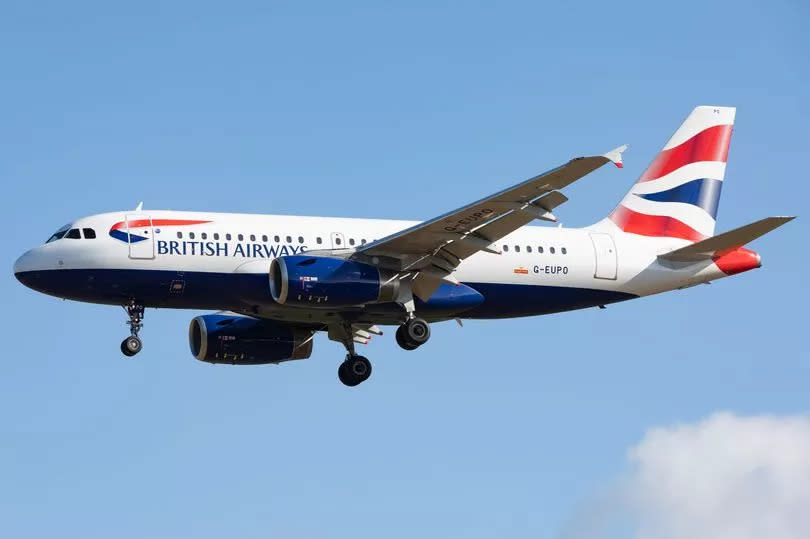 A British Airways Airbus A319 is at Newcastle Airport in Newcastle, England, on June 5, 2024. (Photo by MI News/NurPhoto via Getty Images)