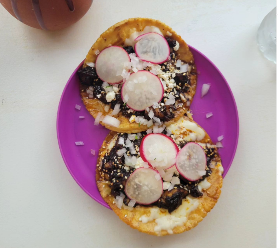 Mole Poblano Quesotacos at Chofi Taco.