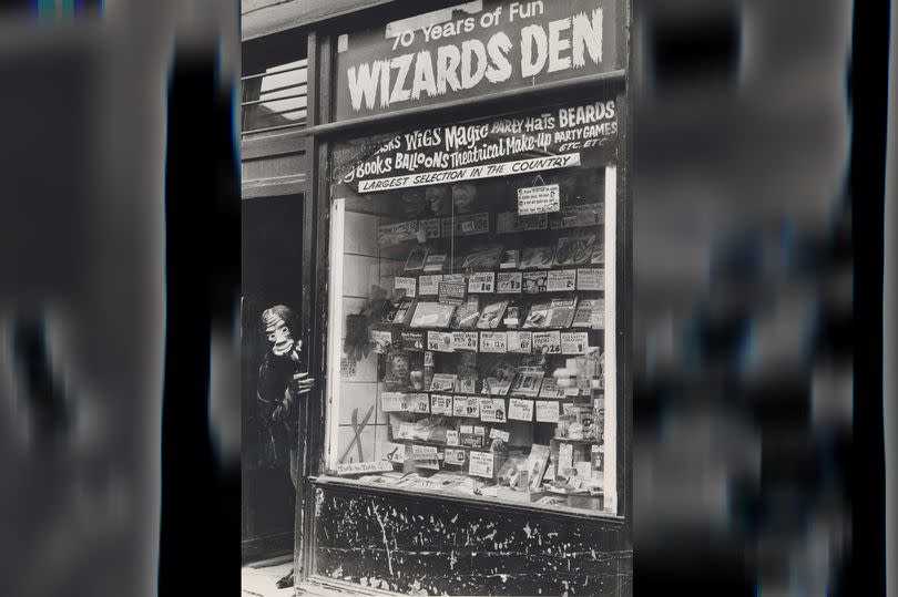 Outside the Wizards Den in Moorfields