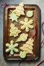 <p>One cookie for you, one for the tree. </p><p>Get the <a href="https://www.goodhousekeeping.com/food-recipes/dessert/a46925/sugar-cookie-ornaments-recipe/" rel="nofollow noopener" target="_blank" data-ylk="slk:Sugar Cookie Ornaments recipe;elm:context_link;itc:0;sec:content-canvas" class="link "><strong>Sugar Cookie Ornaments recipe</strong></a>. </p>