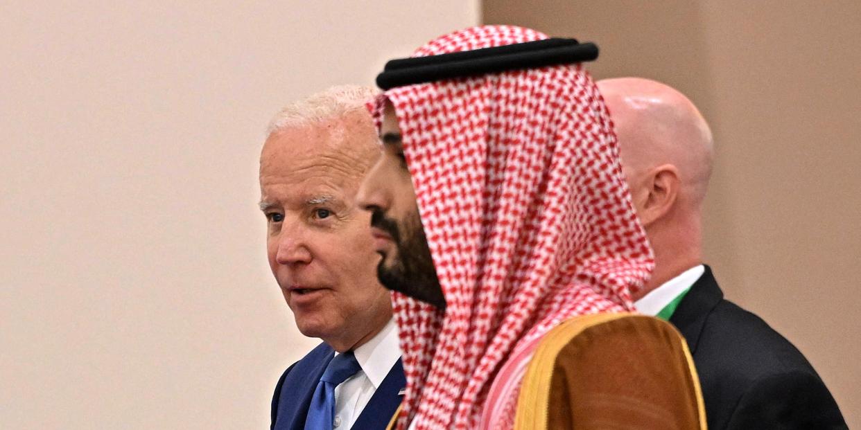 President Joe Biden and Saudi Crown Prince Mohammed bin Salman