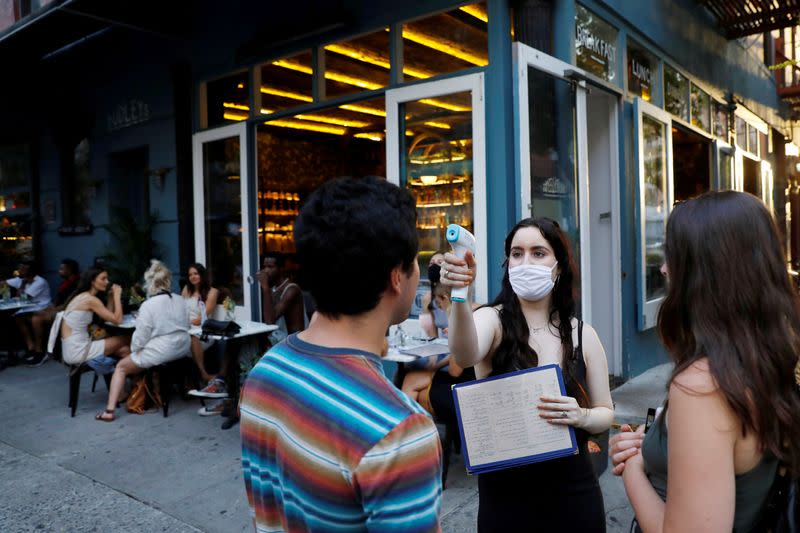 FILE PHOTO: Phase 2 reopening during the coronavirus disease (COVID-19) outbreak in Manhattan, New York City