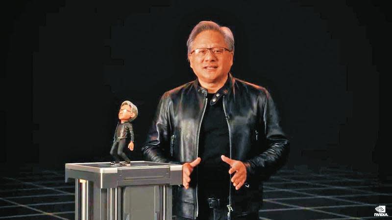 nVIDIA（輝達）上週舉行頂尖人工智慧開發人員大會，執行長黃仁勳將今年定位為「人工智慧的iPhone時刻」。（nVIDIA活動截圖）