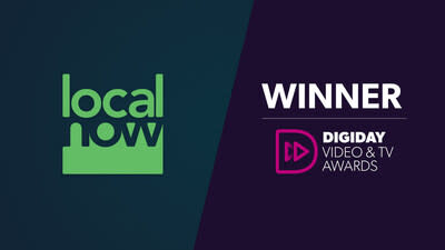 Allen Media Group's Local Now named &quot;Best Streaming Service&quot; by Digiday Video &amp; TV Awards