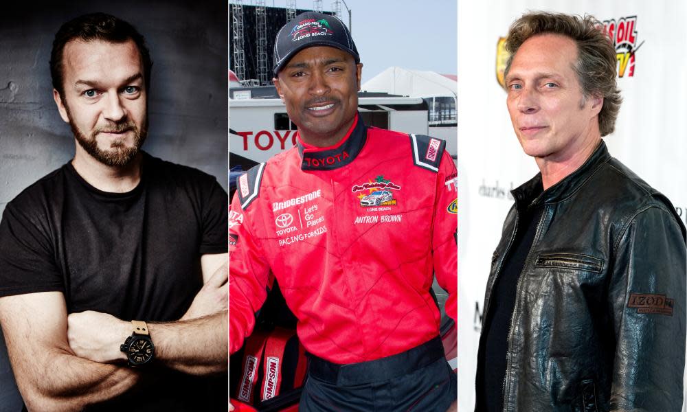 The American faces of Top Gear: Tom ‘Wookie’ Ford, Antron Brown and William Fichtner.