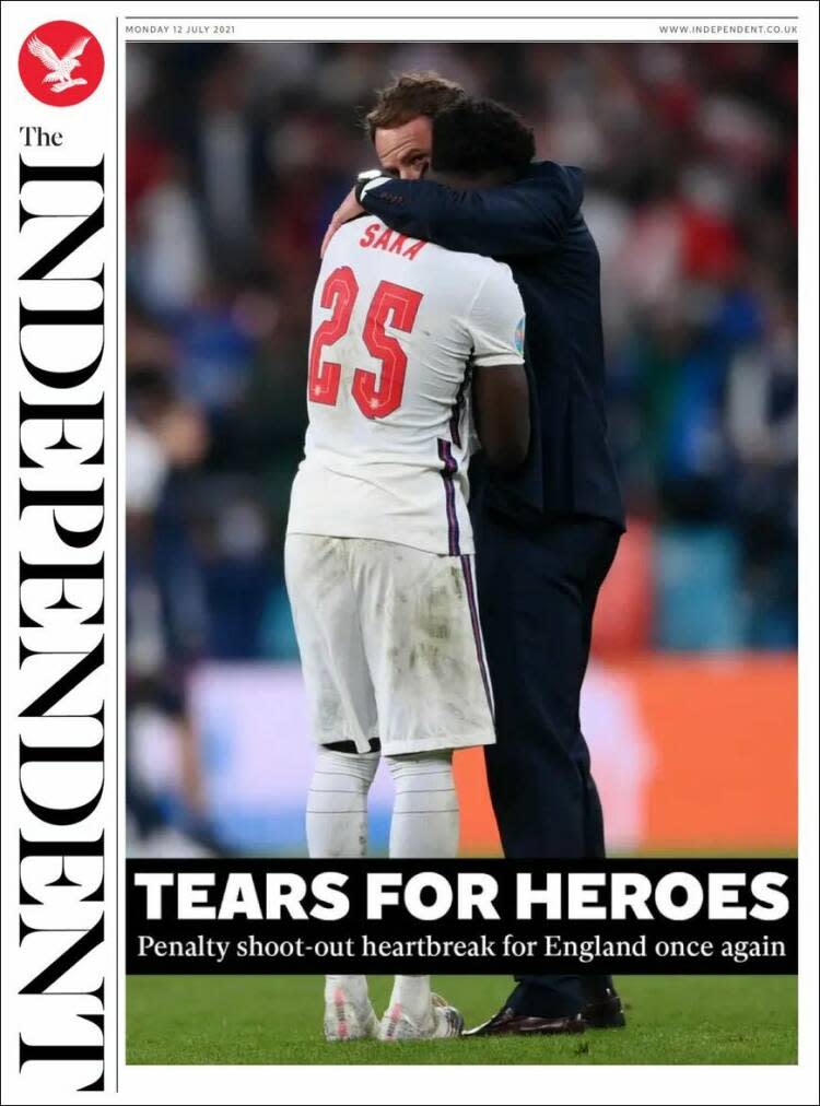 Portada de The Independent del 12/07/2021.