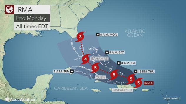 irma track 9/7 4am