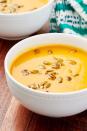 <p>This Panera Bread-copycat recipe is filling without being <em>too </em>heavy. Gotta save room for candy!</p><p>Get the recipe from <a href="https://www.delish.com/cooking/recipe-ideas/a28835116/panera-autumn-squash-soup-recipe/" rel="nofollow noopener" target="_blank" data-ylk="slk:Delish;elm:context_link;itc:0;sec:content-canvas" class="link ">Delish</a>.</p>