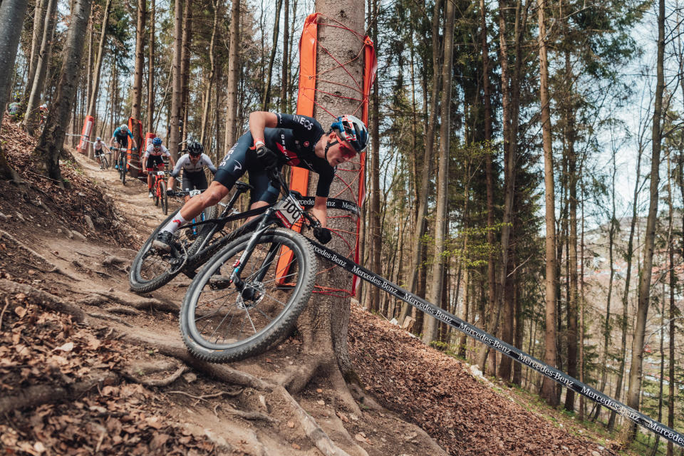 Tom Pidcock overcame a puncture to go from 100th to fifth in Albstadt on Sunday (Red Bull handout)