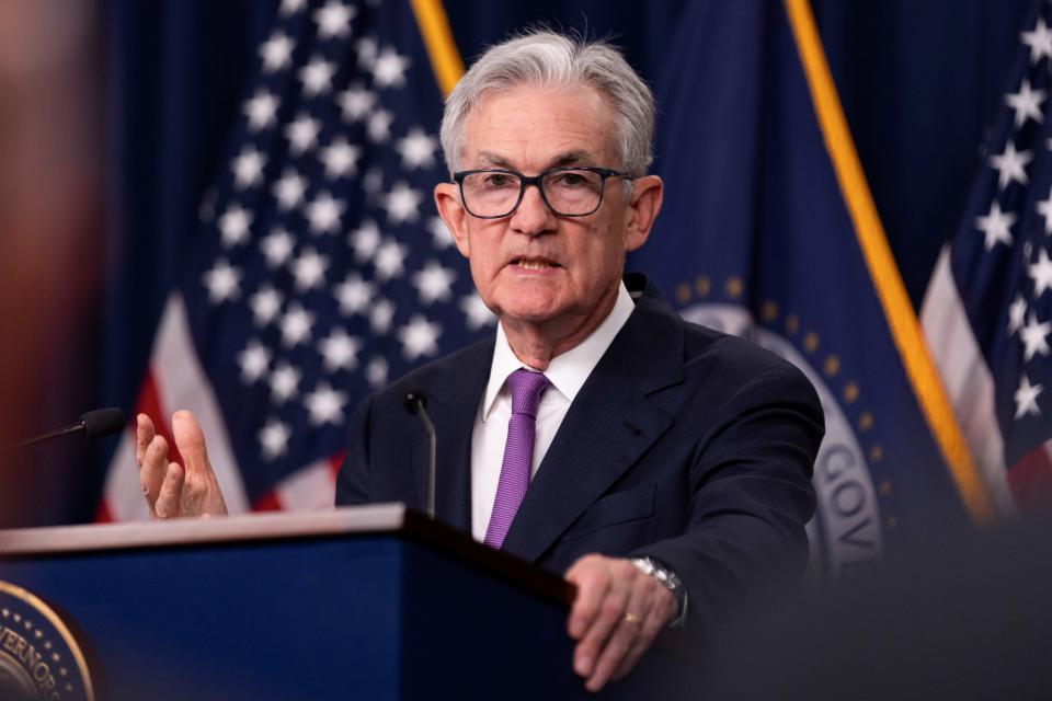 Federal Reserve Chair Jerome Powell holds a press conference in Washington, D.C., the United States, Sep. 20, 2023. Inflation has remained significantly above the Federal Reserve's 2% target. (Photo by Aaron Schwartz/Xinhua via Getty Images)