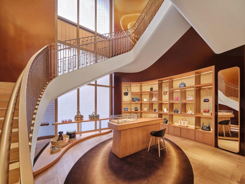 Inside the Hermès Nanjing store.