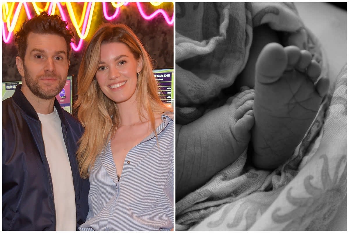 Joel Dommett and Hannah Cooper have become parents  (ES Composite)