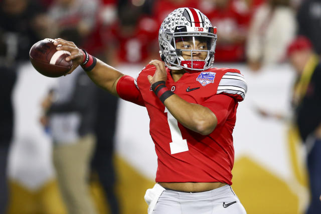 Shirts, Ohio State Buckeyes Justin Fields Black Jersey