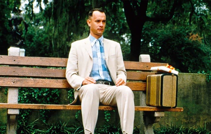 Tom Hanks in Forrest Gump.