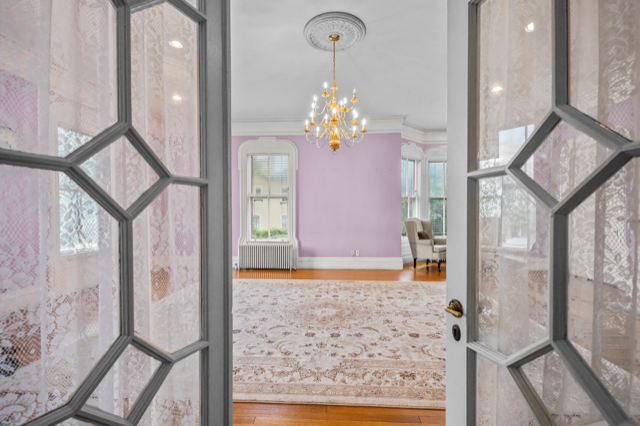 In all its pink glory the Gilbert Russell/Russell-Rotch Abbe House has officially hit the market.