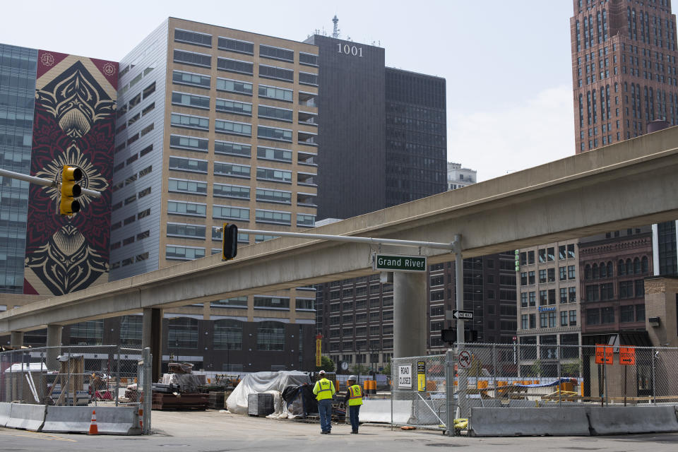 Evidence of the Detroit renaissance. (Photo: Brittany Greeson for Yahoo News)