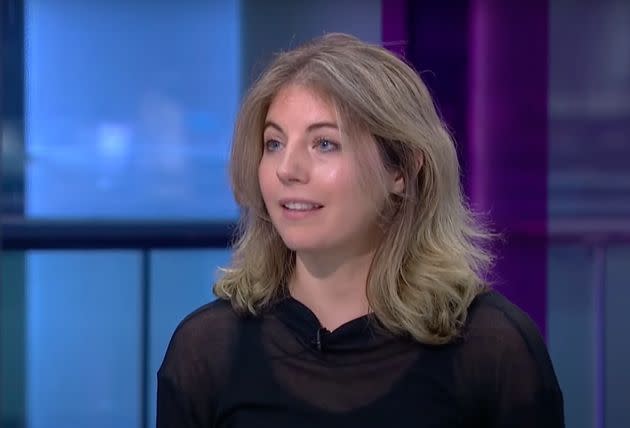 Zoe Gardner speaking on Channel 4 News