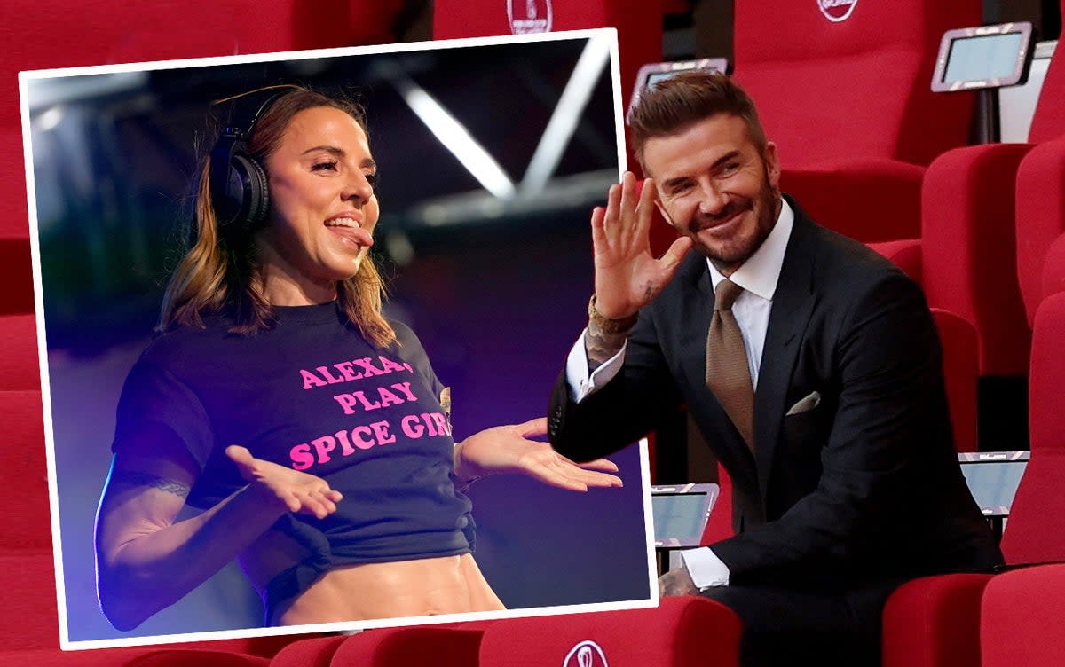 Mel C has said she would not accept an offer to perform in Qatar, but David Beckham has reportedly been paid £10 million to be the World Cup’s ambassador  (ES Composite)