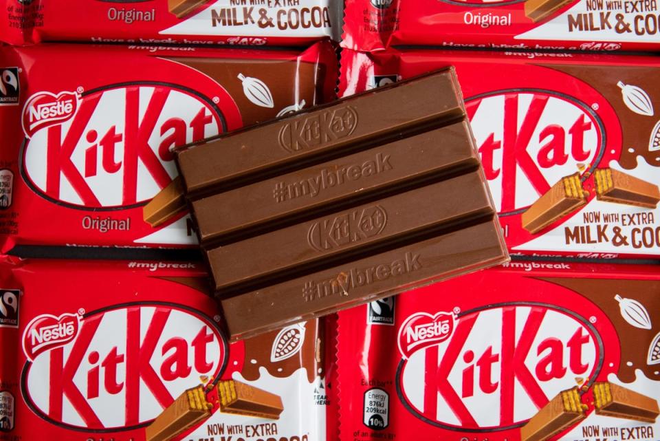 KitKat maker Nestle has lifted prices further, blaming ‘unprecedented’ cost inflation (Dominic Lipinski/PA) (PA Archive)