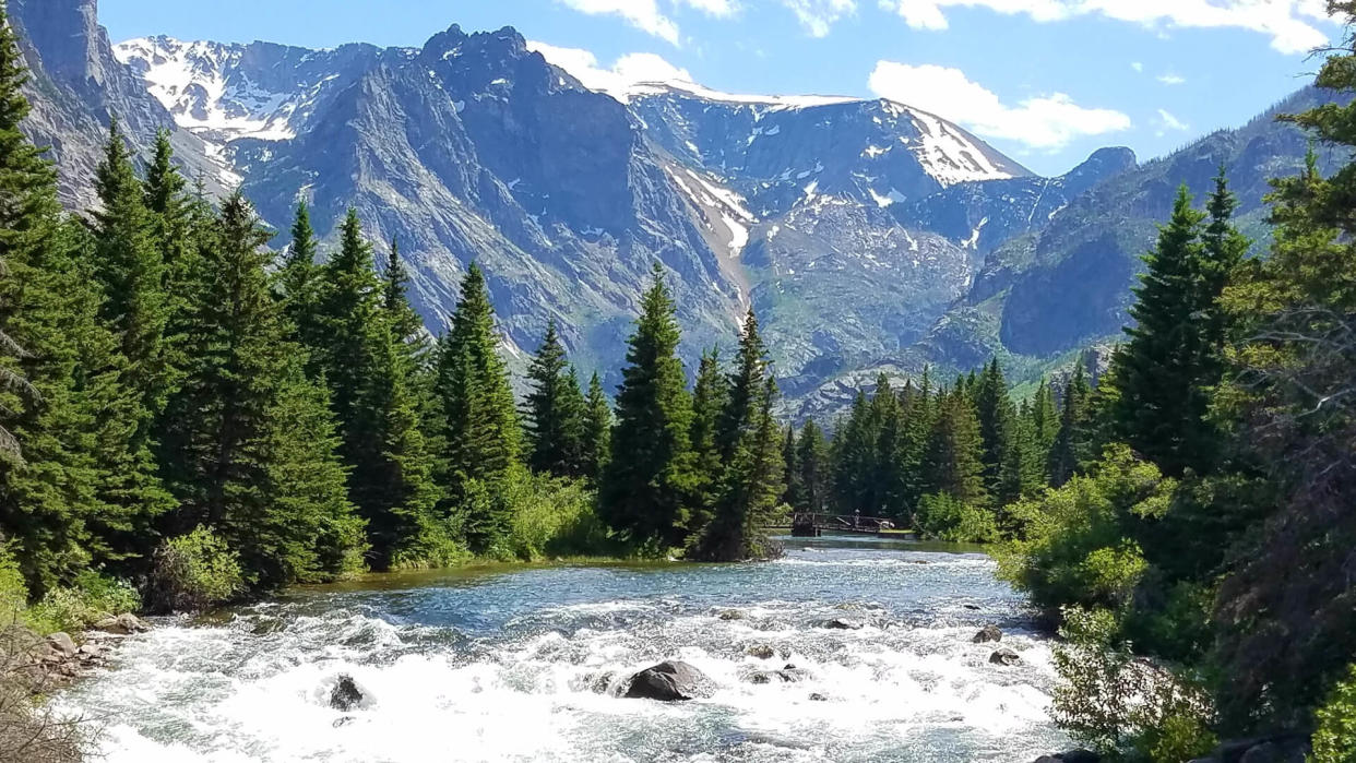 mountain lake Roscoe Montana - Image.