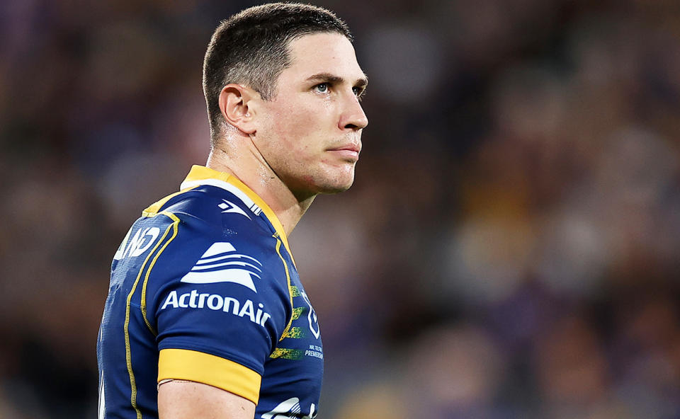 Mitchell Moses, pictured here in action for the Parramatta Eels.