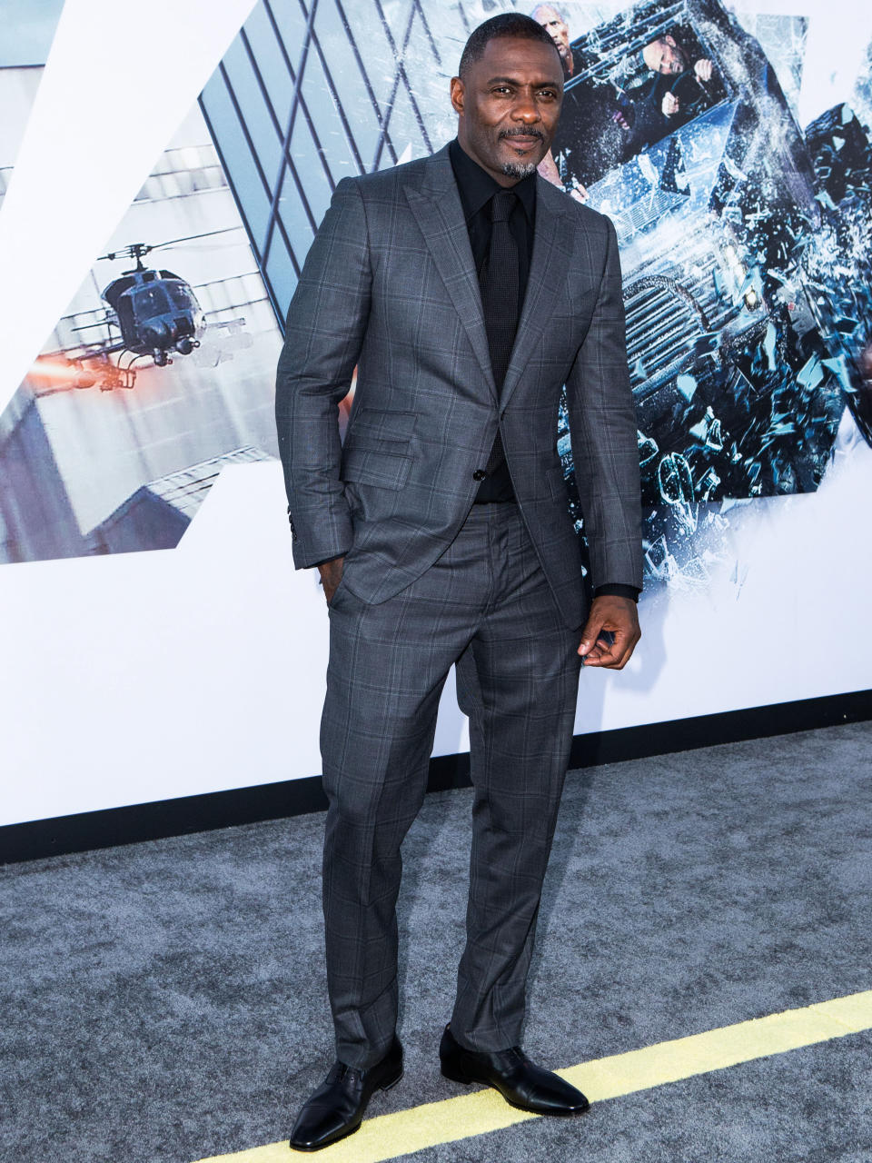 (FILE) Idris Elba Tests Positive for Coronavirus COVID-19. Idris Elba has tested positive for coronavirus, the actor said on Monday, March 16, 2020 on Twitter. HOLLYWOOD, LOS ANGELES, CALIFORNIA, USA - JULY 13: Actor Idris Elba arrives at the Los Angeles Premiere Of Universal Pictures' 'Fast & Furious Presents: Hobbs & Shaw' held at Dolby Theatre on July 13, 2019 in Hollywood, Los Angeles, California, United States. (Photo by Rudy Torres/Image Press Agency/Sipa USA)