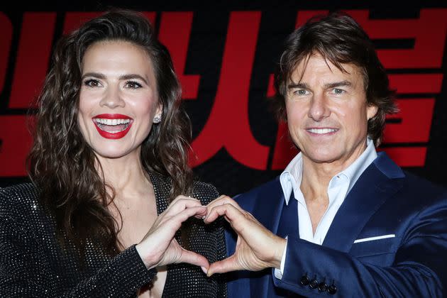 Hayley Atwell has denied rumors of her romance with Tom Cruise.