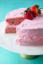 <p>Why do chocolate and vanilla get all the fun?</p><p>Get the recipe from <a href="https://www.delish.com/cooking/recipe-ideas/a19624120/homemade-strawberry-cake-recipe/" rel="nofollow noopener" target="_blank" data-ylk="slk:Delish;elm:context_link;itc:0;sec:content-canvas" class="link ">Delish</a>.</p>