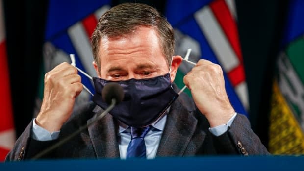 Alberta Premier Jason Kenney has apologized for his government's treatment of COVID-19 as endemic. (Jeff McIntosh/The Canadian Press - image credit)
