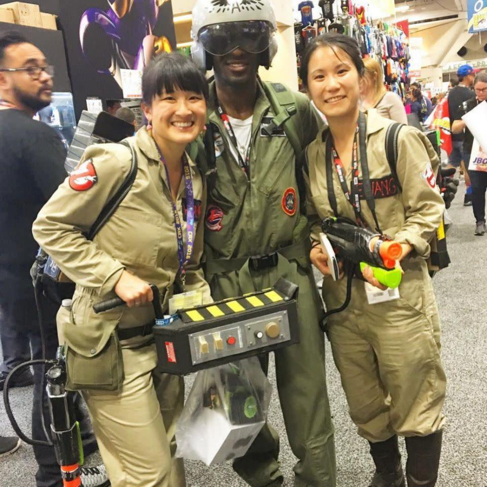 Neste ano, vimos também muitos Caça-fantasmas na Comic-Con. Pode ter certeza que não tinha nenhum espírito do além dando mole por lá! (Foto: Instagram / @kings_of_earth).