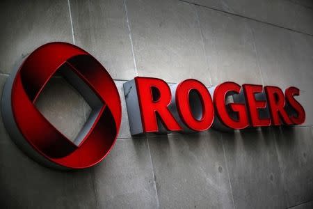 A Rogers logo is seen in Toronto April 22, 2014. REUTERS/Mark Blinch