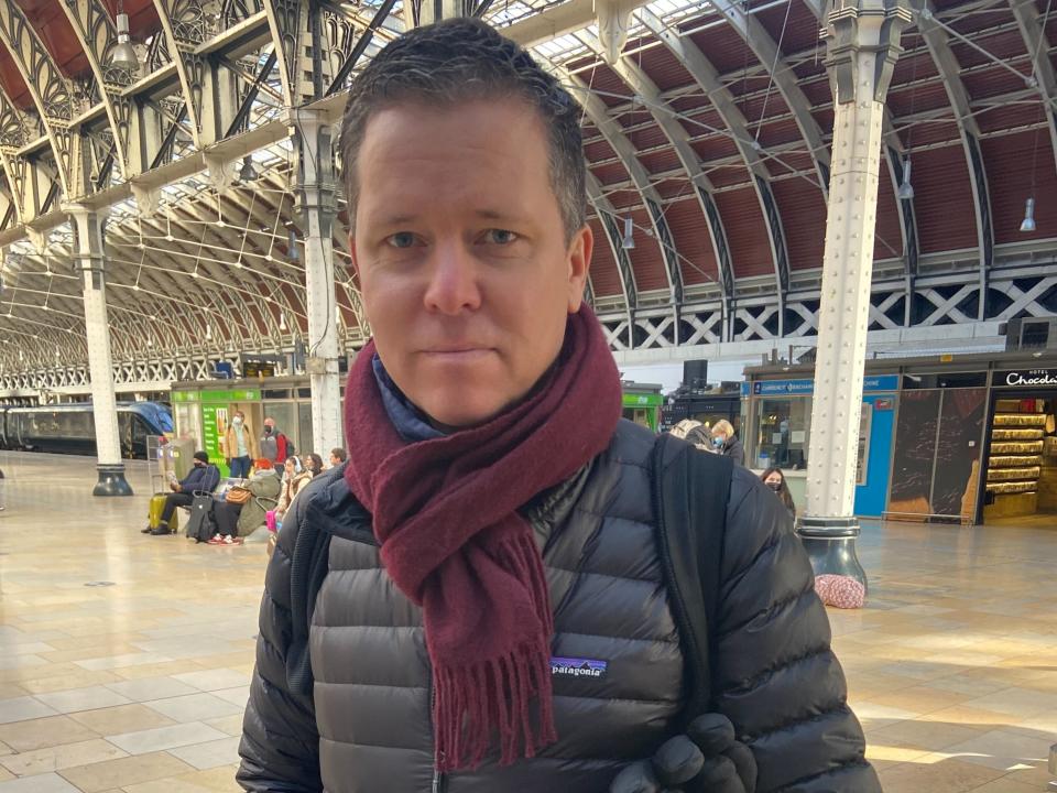 Finance worker Anders Strandh, 48, said he preferred working from the office because of the ‘social element’ (Thomas Kingsley/The Independent)