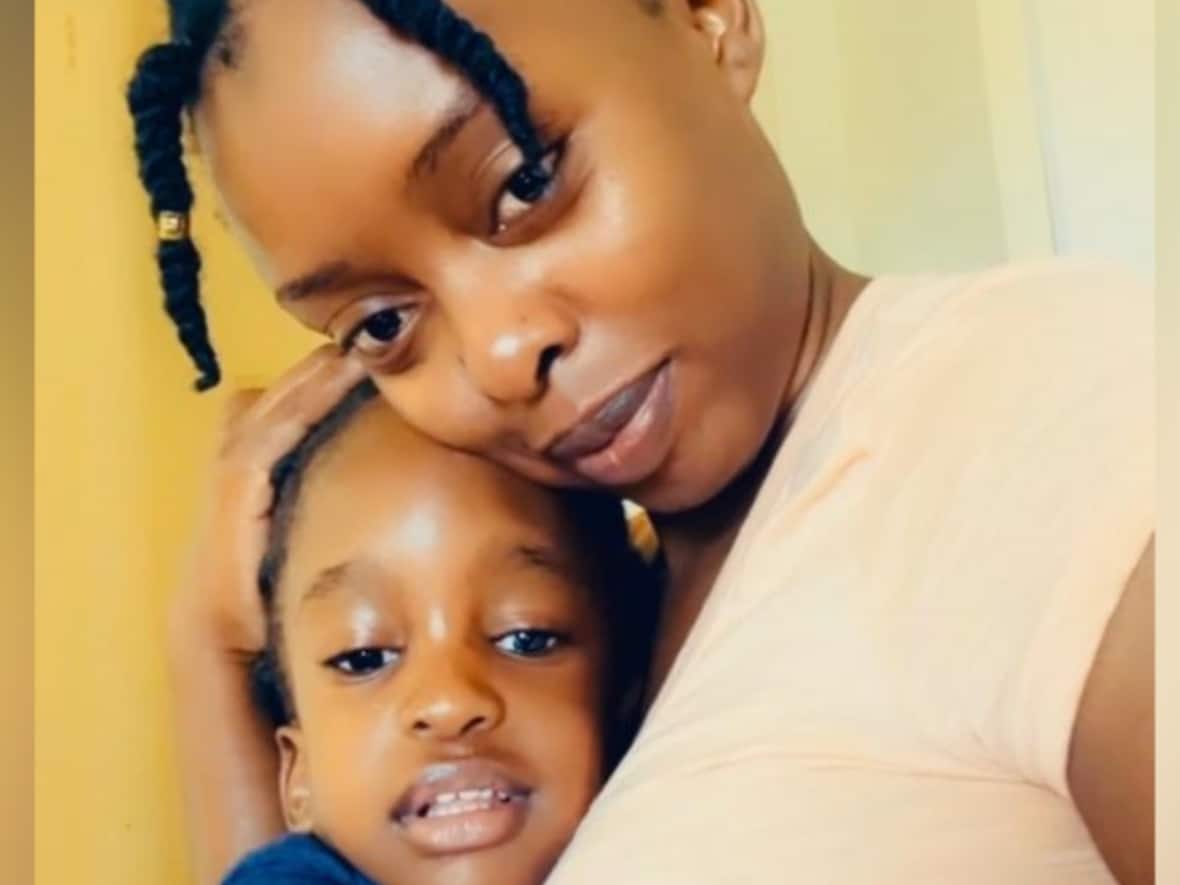  Fatumah Najjuma worked as a personal support worker in Toronto, including during the height of the COVID-19 pandemic. After going public with her story, her deportation order has been delayed, but she still faces the possibility of being separated from her little girl. (Submitted by Fatumah Najjuma - image credit)