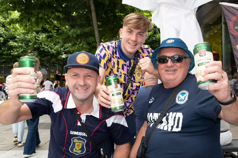 James Hutchison from Glasgow with son Alfie and grandpa Frank Joyce