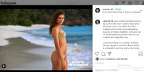 Valentina Sampaio ha postato su Instagram l'immagine della copertina di "Sports Illustrated"in cui appare in bikini. La 23enne brasiliana è stata la prima modella trans protagonista di una campagna di "Victoria's Secret" e la prima ad apparire sulla copertina di "Vogue Paris". (foto Instagram)