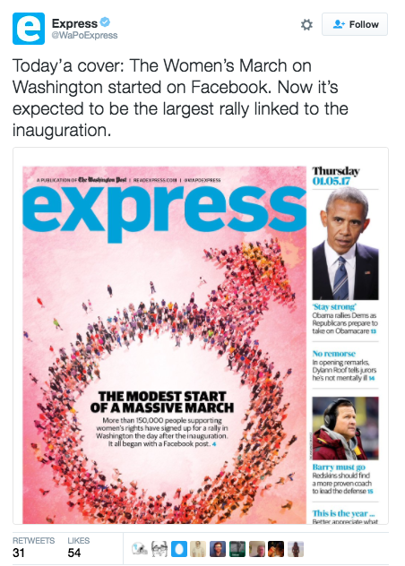 Washington Post Express Has Worst Women's March Screwup Imaginable -  Washingtonian